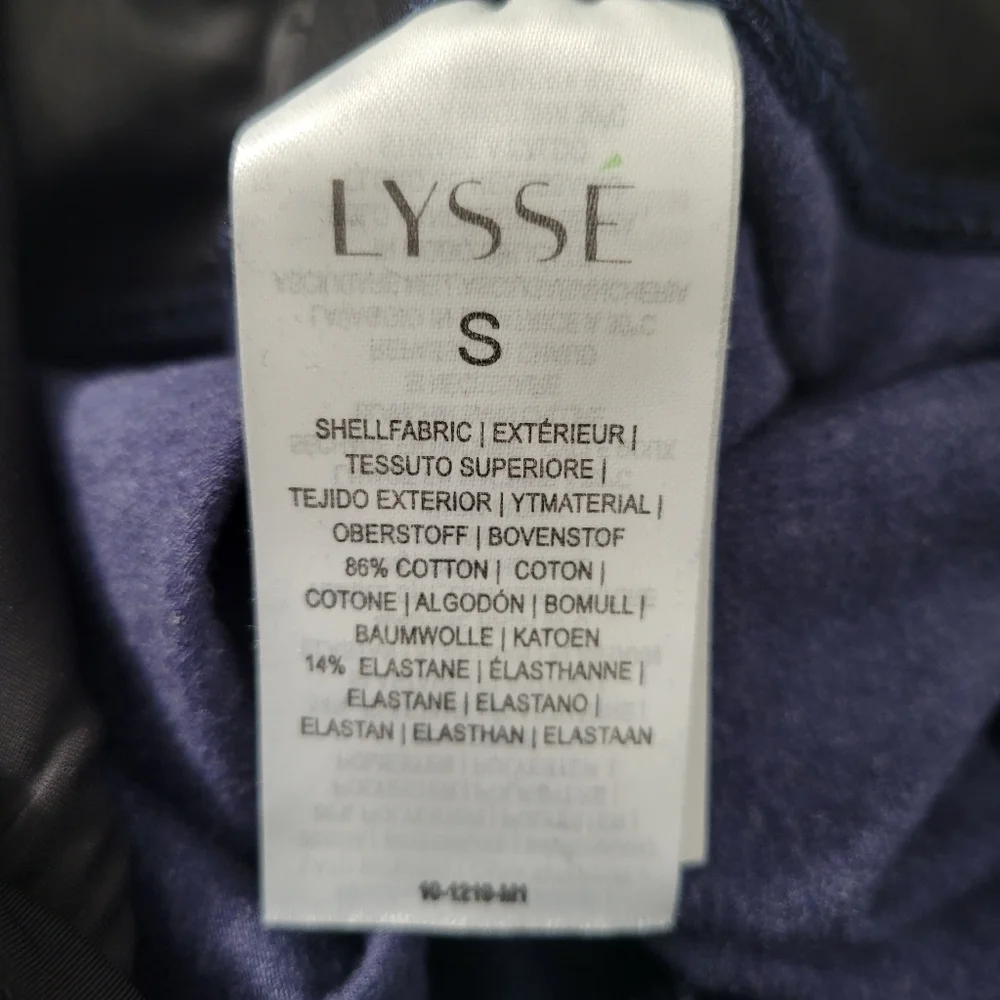 Lyssé Eclipse Melange Blue Medium Control Tight Ankle Leggings